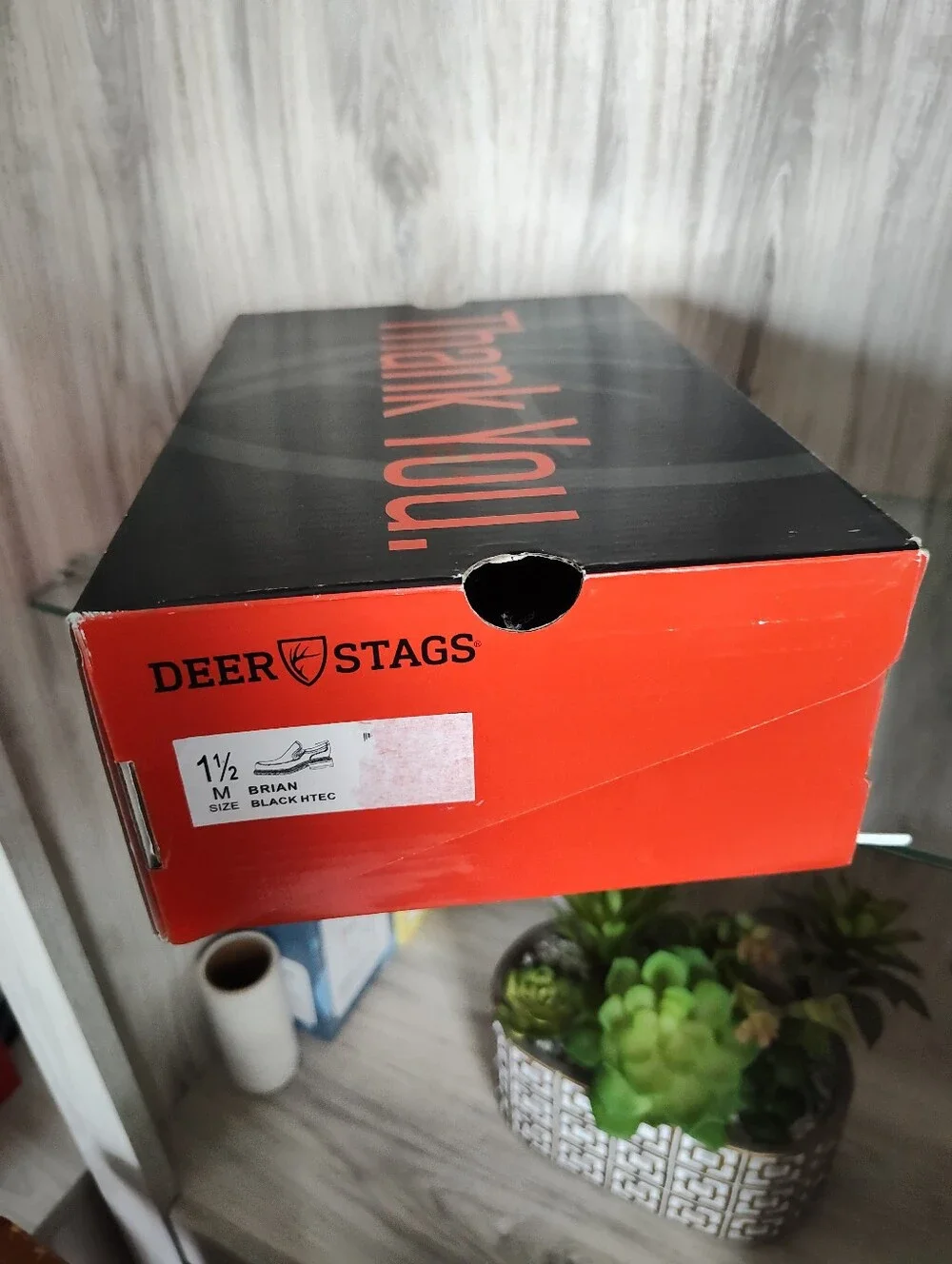 Deer Stags Black Slip-On Kids Dress Loafers SZ 1.5 New In Box